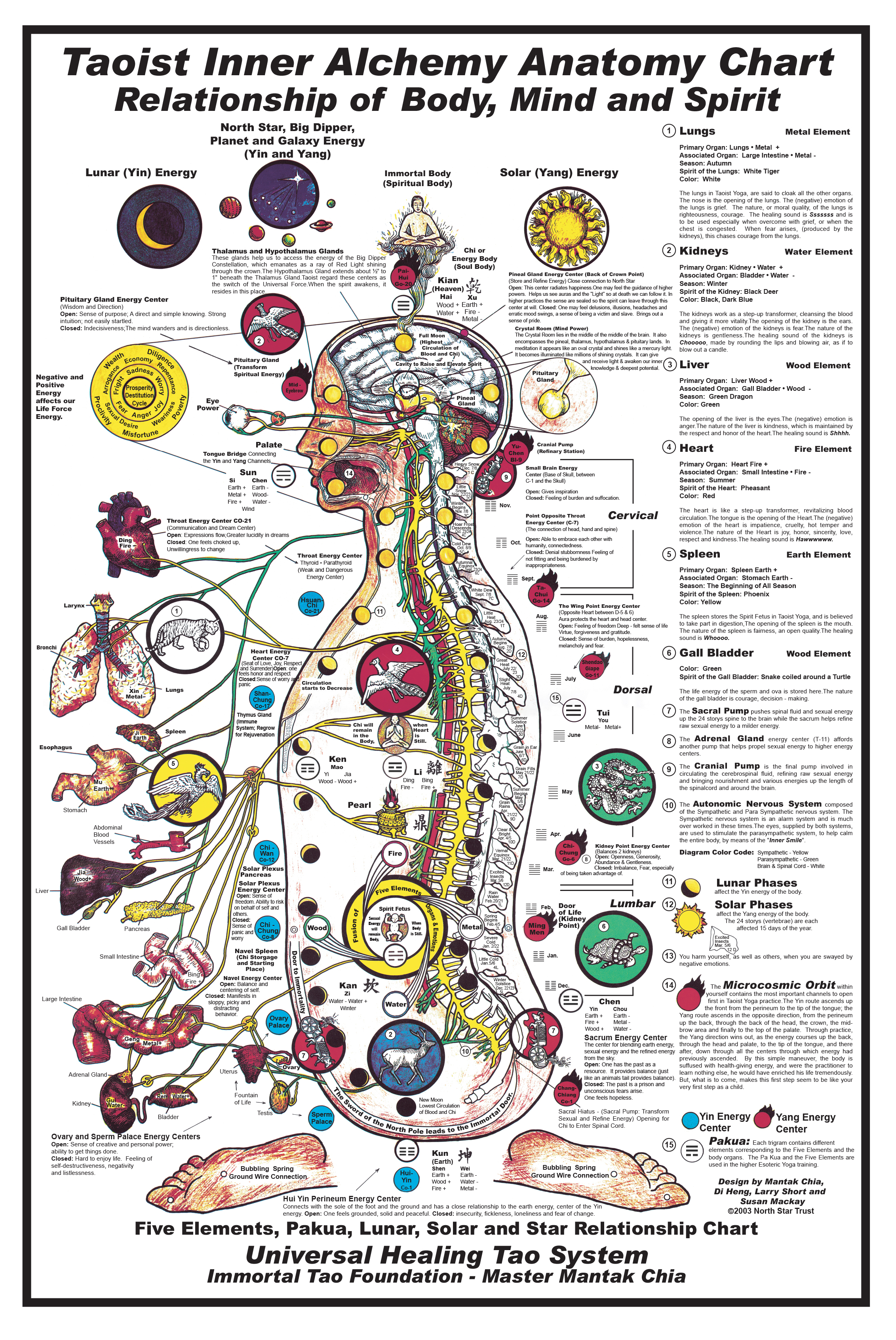 Universal Healing Tao Body Mind & Spirit Chart (E-Poster) [DL-P54]